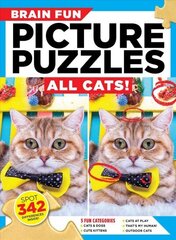 Brain Fun Picture Puzzles: All Cats! цена и информация | Книги о питании и здоровом образе жизни | 220.lv