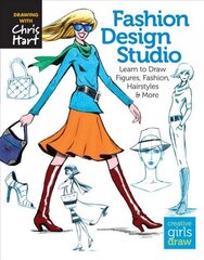 Fashion Design Studio: Learn to Draw Figures, Fashion, Hairstyles & More цена и информация | Книги о питании и здоровом образе жизни | 220.lv