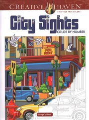 Creative Haven City Sights Color By Number цена и информация | Книги о питании и здоровом образе жизни | 220.lv