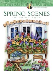 Creative Haven Spring Scenes Coloring Book cena un informācija | Grāmatas par veselīgu dzīvesveidu un uzturu | 220.lv