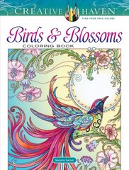 Creative Haven Birds and Blossoms Coloring Book цена и информация | Книги о питании и здоровом образе жизни | 220.lv