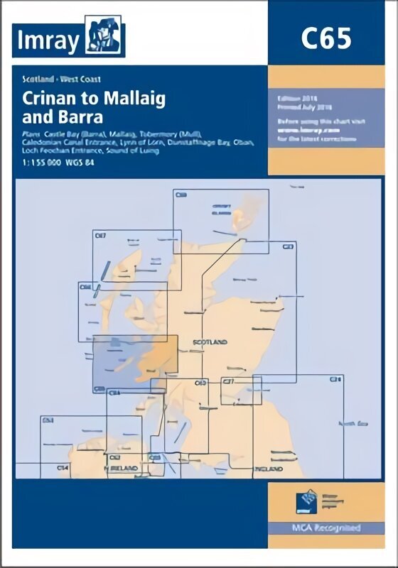 Imray Chart C65: Crinan to Mallaig and Barra New edition цена и информация | Grāmatas par veselīgu dzīvesveidu un uzturu | 220.lv
