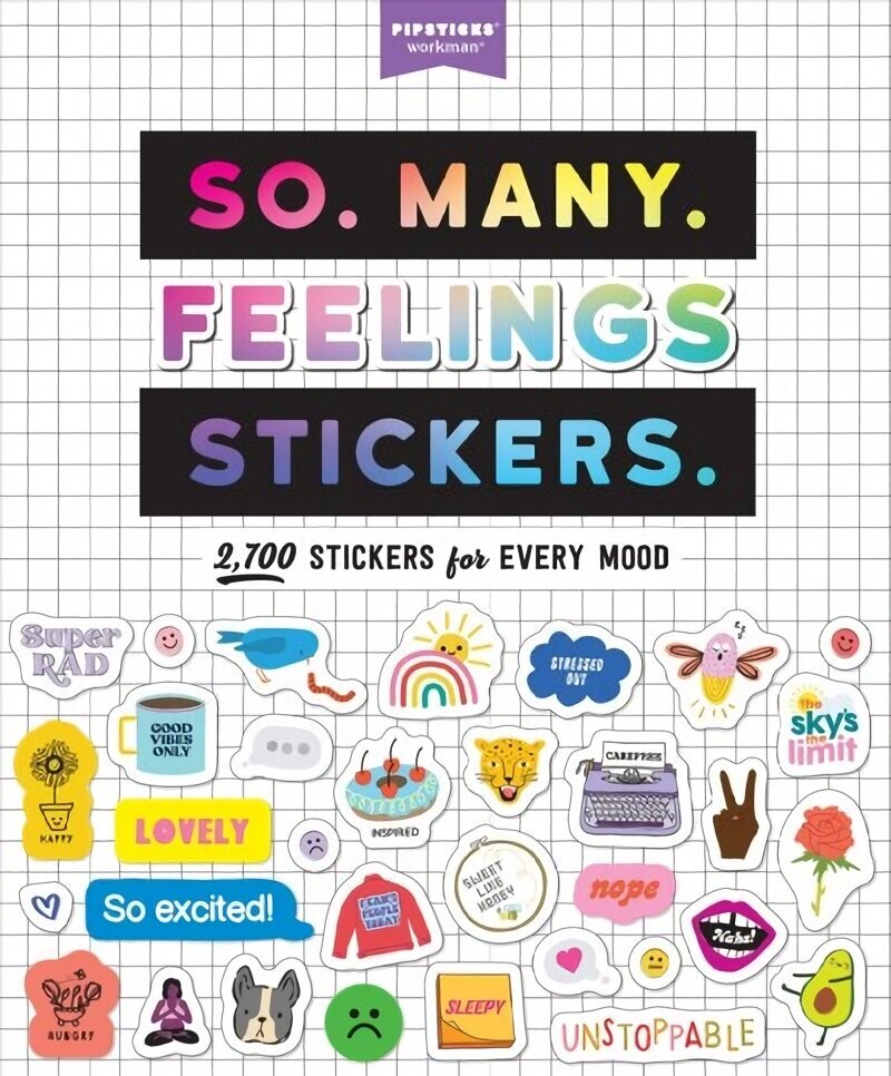 So. Many. Feelings Stickers.: 2,700 Stickers for Every Mood cena un informācija | Grāmatas par veselīgu dzīvesveidu un uzturu | 220.lv