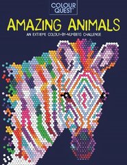 Colour Quest (R): Amazing Animals: An Extreme Colour by Numbers Challenge цена и информация | Книги о питании и здоровом образе жизни | 220.lv
