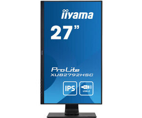 Светодиодный монитор iiyama ProLite XUB2792HSC-B1 - 68.6 см (27 дюймов) - 1920 x 1080 пикселей в формате Full HD цена и информация | Мониторы | 220.lv