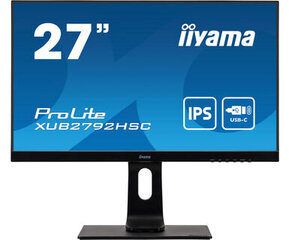 Светодиодный монитор iiyama ProLite XUB2792HSC-B1 - 68.6 см (27 дюймов) - 1920 x 1080 пикселей в формате Full HD цена и информация | Мониторы | 220.lv