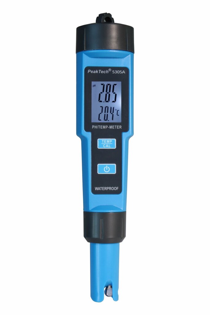 2 in 1 PH-Meter PeakTech® P 5305 A for PH/TEMP цена и информация | Mitruma, temperatūras, pH, ORP mērītāji | 220.lv