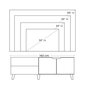 Tabula televizoriem līdz 60 collām VASAGLE LTV027X01 cena un informācija | TV galdiņi | 220.lv