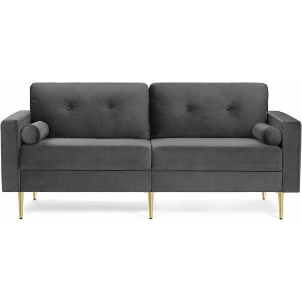 VASAGLE LCS001G01 3-vietīgs dīvāns, pelēks cena un informācija | Dīvāni | 220.lv