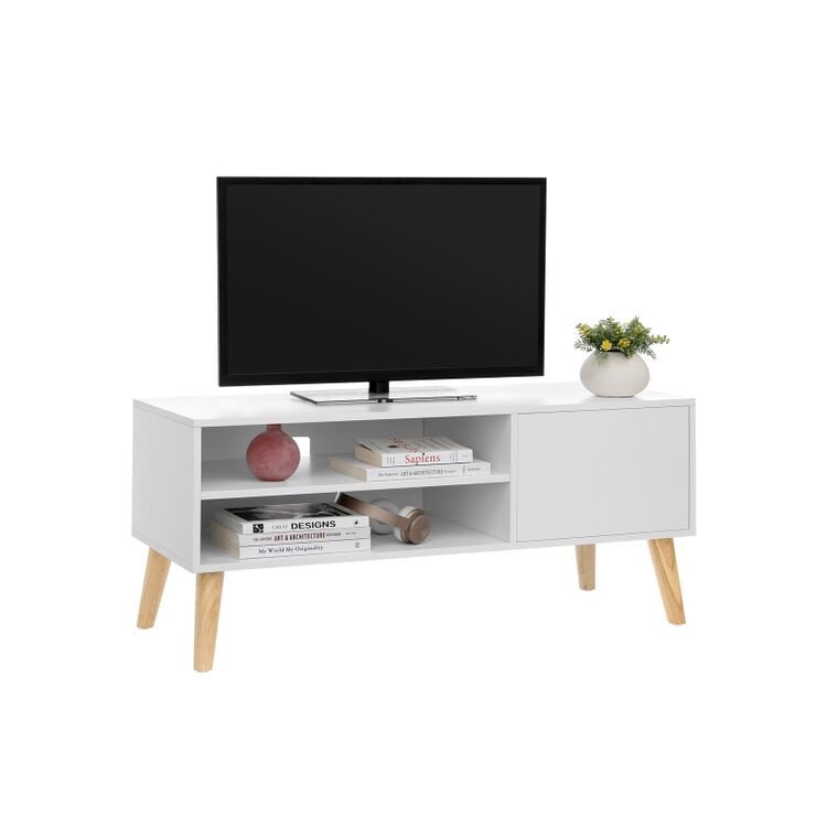 Skandināvu stila TV galds VASAGLE LTV09WT cena un informācija | TV galdiņi | 220.lv