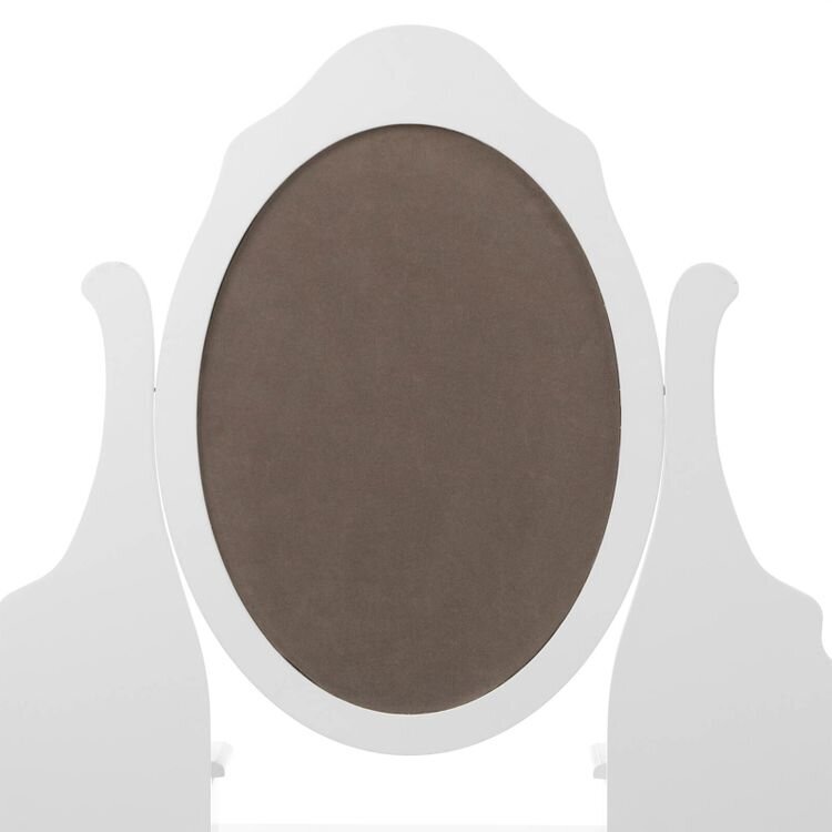 Mazs tualetes galdiņš ar grozāmu spoguli SONGMICS cena un informācija | Kosmētikas galdiņi | 220.lv