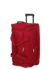 Ceļojumu soma ar riteņiem, sarkana, 898/95 цена и информация | Чемоданы, дорожные сумки | 220.lv
