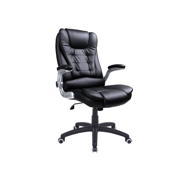 Vadītāja krēsls ar mākslīgās ādas apdari SONGMICS OBG51B cena un informācija | Biroja krēsli | 220.lv