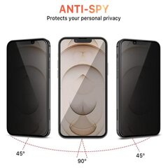 Anti-Spy Aizsargstikls (10D) priekš iPhone 13 Pro Max (6,7″) cena un informācija | Ekrāna aizsargstikli | 220.lv