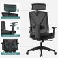 Vienkāršs biroja krēsls ar kāju balstu OBN61BKV1 cena un informācija | Biroja krēsli | 220.lv