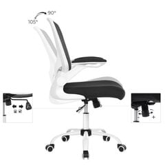 Офисный стул с откидными подлокотниками OBN37WT цена и информация | Офисные кресла | 220.lv