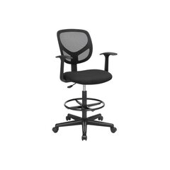 Ergonomisks biroja krēsls ar roku balstiem SONGMICS OBN25BK цена и информация | Офисные кресла | 220.lv