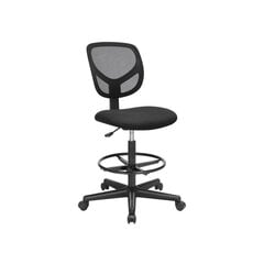 Vienkāršs biroja krēsls ar sietu SONGMICS OBN15BK цена и информация | Офисные кресла | 220.lv