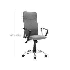 Ergonomisks rakstāmgalda krēsls SONGMICS OBN034G01, pelēks cena un informācija | Biroja krēsli | 220.lv