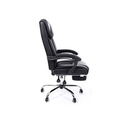 Melns mākslīgās ādas izpildkrēsls Songmics OBG71B цена и информация | Офисные кресла | 220.lv