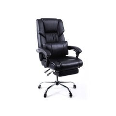 Melns mākslīgās ādas izpildkrēsls Songmics OBG71B цена и информация | Офисные кресла | 220.lv