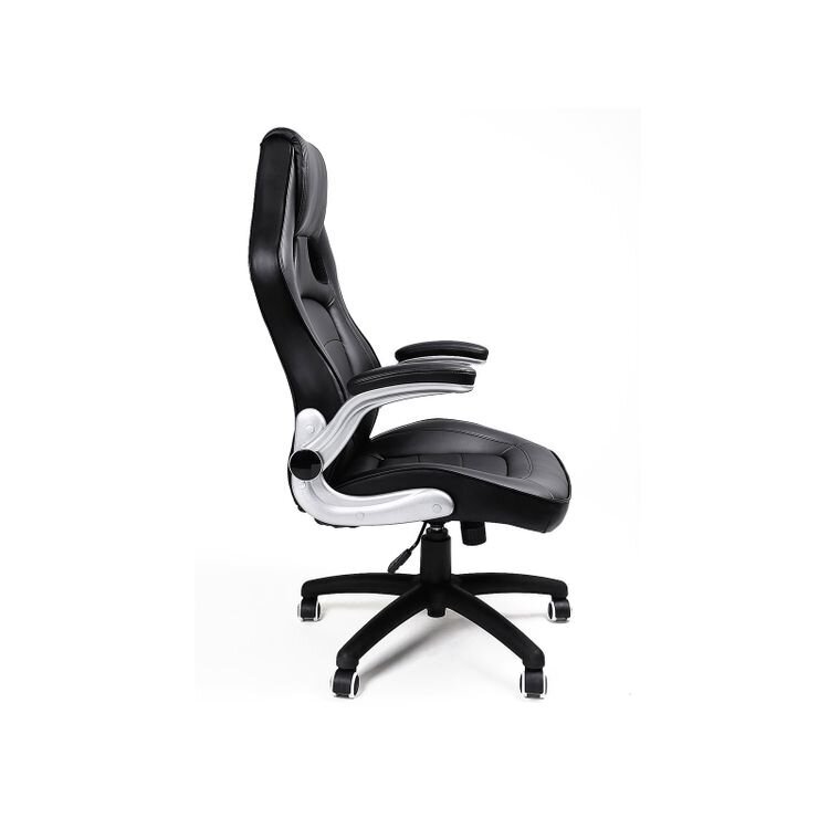 Melns mākslīgās ādas biroja krēsls SONGMICS OBG62B cena un informācija | Biroja krēsli | 220.lv