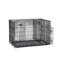 Клетка для собак с дверцами Feandrea PPD42BK, 107 x 70 x 77.5 см цена и информация | Переноски, сумки | 220.lv