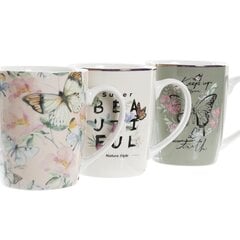 Кружка Mug DKD Home Decor Shabby Chic, 370 мл, 3 шт. цена и информация | Стаканы, фужеры, кувшины | 220.lv