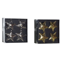 Коробка для салфеток DKD Home Decor Звезда Серебряный Металл Позолоченный (2 pcs) цена и информация | Кухонные принадлежности | 220.lv
