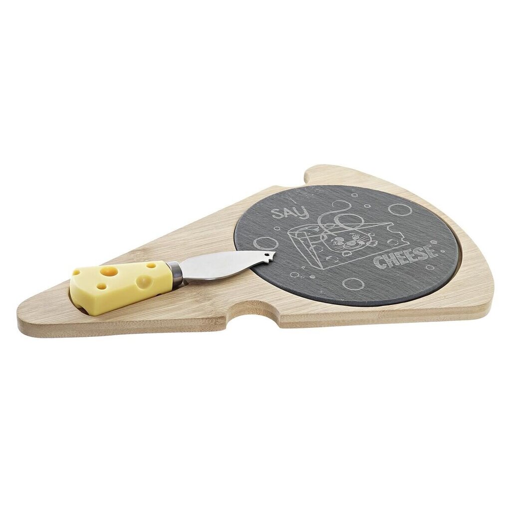 Siera dēlītis DKD Home Decor Say Cheese Valde / Dēlis Bambuss (28,5 x 20 x 2,3 cm) цена и информация | Trauki, šķīvji, pusdienu servīzes | 220.lv