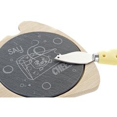 Сырная доска DKD Home Decor Say Cheese Доска Бамбук (28,5 x 20 x 2,3 cm) цена и информация | Посуда, тарелки, обеденные сервизы | 220.lv