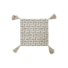 Spilvendrāna DKD Home Decor Bēšs Moderns Bārkstis (45 x 3 x 45 cm) цена и информация | Декоративные подушки и наволочки | 220.lv