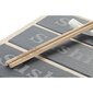 Suši Komplekts DKD Home Decor Dabisks Melns Valde / Dēlis Bambuss (25 x 19 x 3 cm) cena un informācija | Trauki, šķīvji, pusdienu servīzes | 220.lv