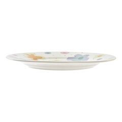 Плоская тарелка DKD Home Decor Фарфор Белый Разноцветный (19 x 19 x 2 cm) (4 штук) цена и информация | Посуда, тарелки, обеденные сервизы | 220.lv