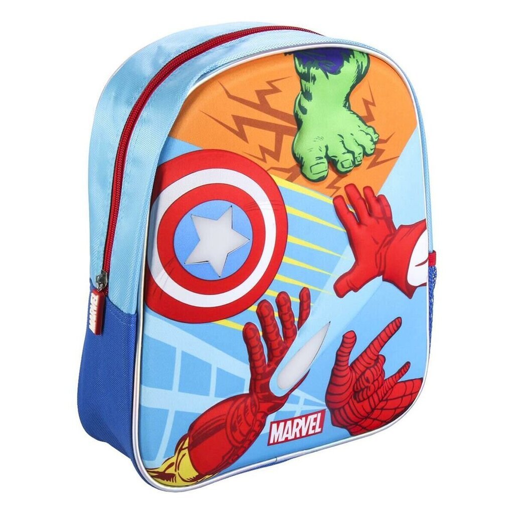 3D Bērnu soma The Avengers Zils (25 x 31 x 10 cm) cena un informācija | Skolas somas | 220.lv