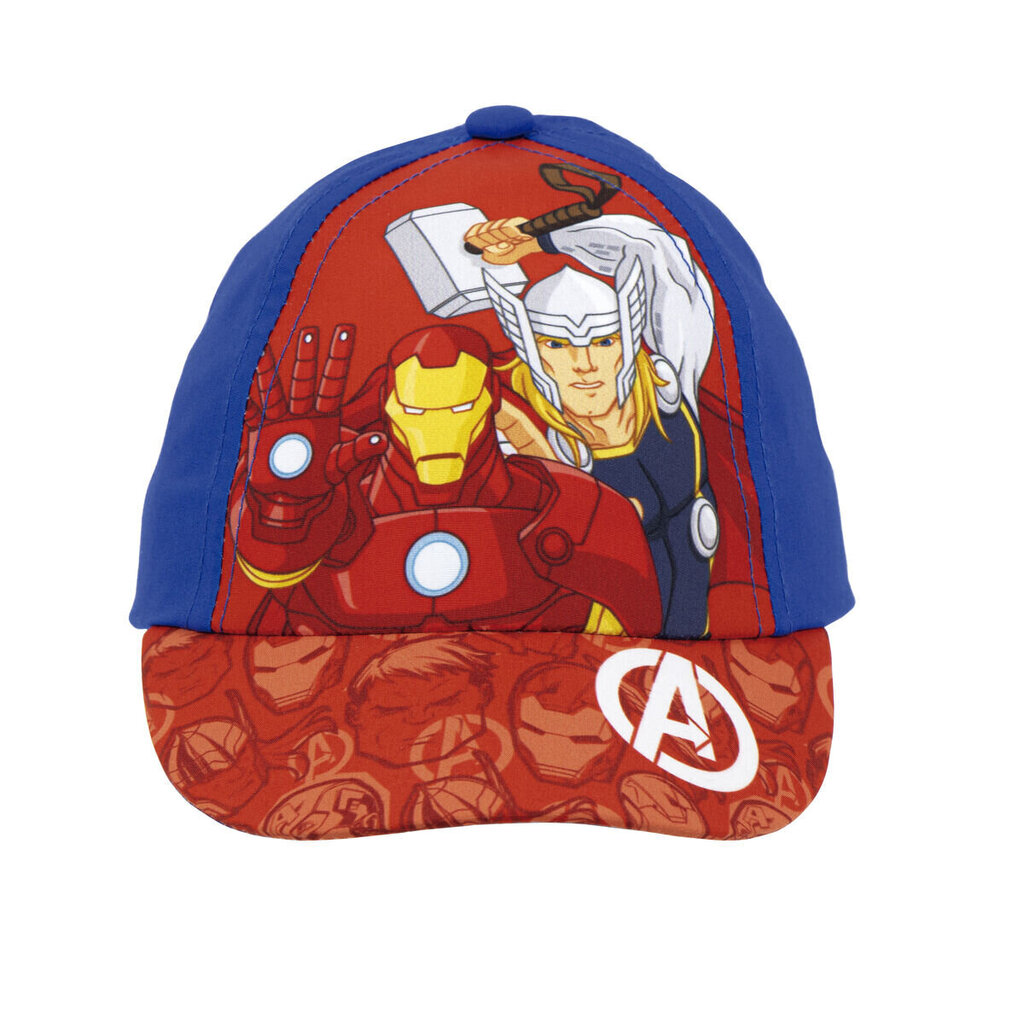 Bērnu cepure ar nagu The Avengers Infinity 44-46 cm Sarkans Melns cena un informācija | Cepures, cimdi, šalles zēniem | 220.lv