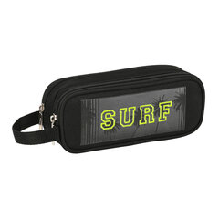Двойной пенал Safta Surf, чёрный (21 x 8 x 6 см) цена и информация | Канцелярия | 220.lv