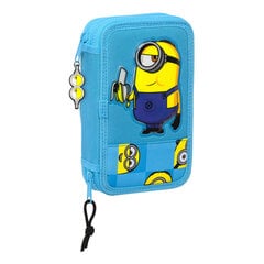 Divkāršs zīmuļu penālis Minions Minionstatic Zils (28 pcs) cena un informācija | Penāļi | 220.lv