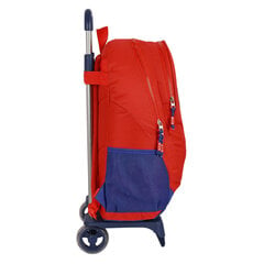 Школьный рюкзак с колесиками Atlético Madrid, красный / тёмно-синий (32 x 44 x 16 см) цена и информация | Школьные рюкзаки, спортивные сумки | 220.lv