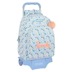 Школьный рюкзак с колесиками Moos Lovely, светло-синий, 32 x 42 x 15 см цена и информация | Школьные рюкзаки, спортивные сумки | 220.lv