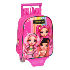 Школьный рюкзак с колесиками Rainbow High, фуксия, 22 x 28 x 10 см цена и информация | Школьные рюкзаки, спортивные сумки | 220.lv