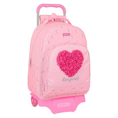 Школьный рюкзак с колесиками Safta Love Yourself, розовый (32 x 42 x 15 см) цена и информация | Школьные рюкзаки, спортивные сумки | 220.lv