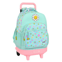 Школьный рюкзак с колесиками Smiley Summer fun, бирюзовый, 33 x 45 x 22 см цена и информация | Школьные рюкзаки, спортивные сумки | 220.lv