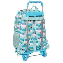 Школьный рюкзак с колесиками Spongebob Stay positive, синий / белый, 33 x 42 x 14 см цена и информация | Школьные рюкзаки, спортивные сумки | 220.lv