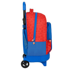 Школьный рюкзак с колесиками Super Mario, красный / синий  цена и информация | Школьные рюкзаки, спортивные сумки | 220.lv