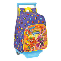 Школьный рюкзак с колесиками SuperThings Guardians of Kazoom, фиолетовый / жёлтый, 27 x 33 x 10 см цена и информация | Школьные рюкзаки, спортивные сумки | 220.lv