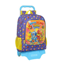 Школьный рюкзак с колесиками SuperThings Guardians of Kazoom, фиолетовый / жёлтый, 32 x 42 x 14 см цена и информация | Школьные рюкзаки, спортивные сумки | 220.lv