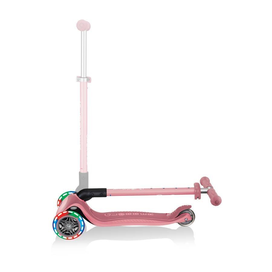 Skrejritenis Globber Primo Foldable Plus Lights / Pastel Pink cena un informācija | Skrejriteņi | 220.lv