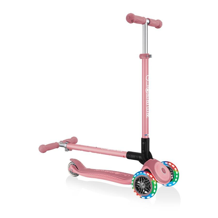 Skrejritenis Globber Primo Foldable Plus Lights / Pastel Pink цена и информация | Skrejriteņi | 220.lv