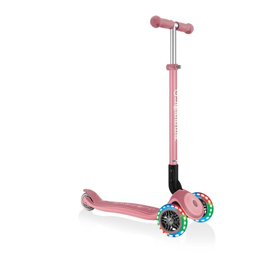 Skrejritenis Globber Primo Foldable Plus Lights / Pastel Pink cena un informācija | Skrejriteņi | 220.lv